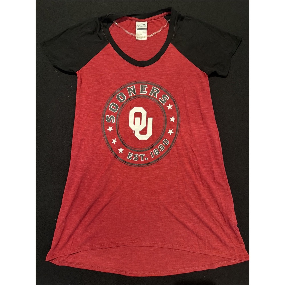 OKLAHOMA UNIVERSITY Creative V-neck Gameday Women's Size Small